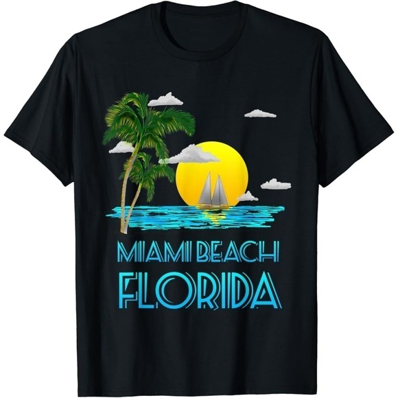 Jasper
D Other - Miami Beach Florida Vacation Retro Graphic Fan Unisex T-Shirt